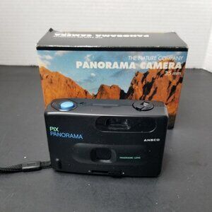 Ansco Pix Panorama 35mm Film Camera With Panoramic Lens Manual Operation